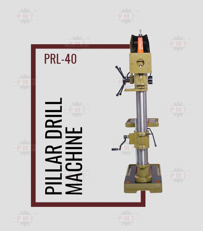 40mm Pedestal Drill Machine-Straight Back