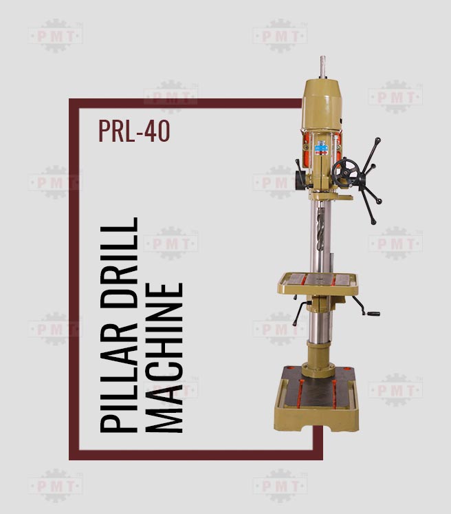 40mm Pedestal Drill Machine-Straight Front