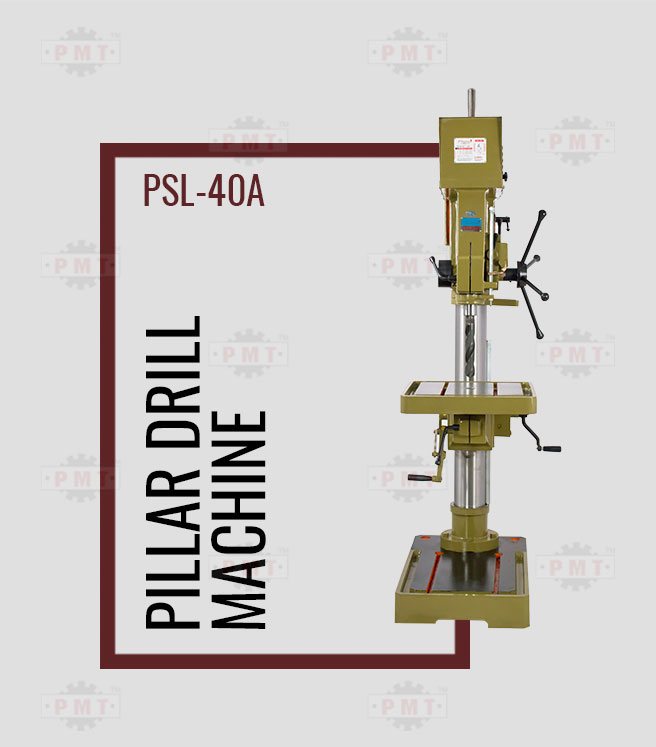 40mm Column Drill Machine-Straight Front 